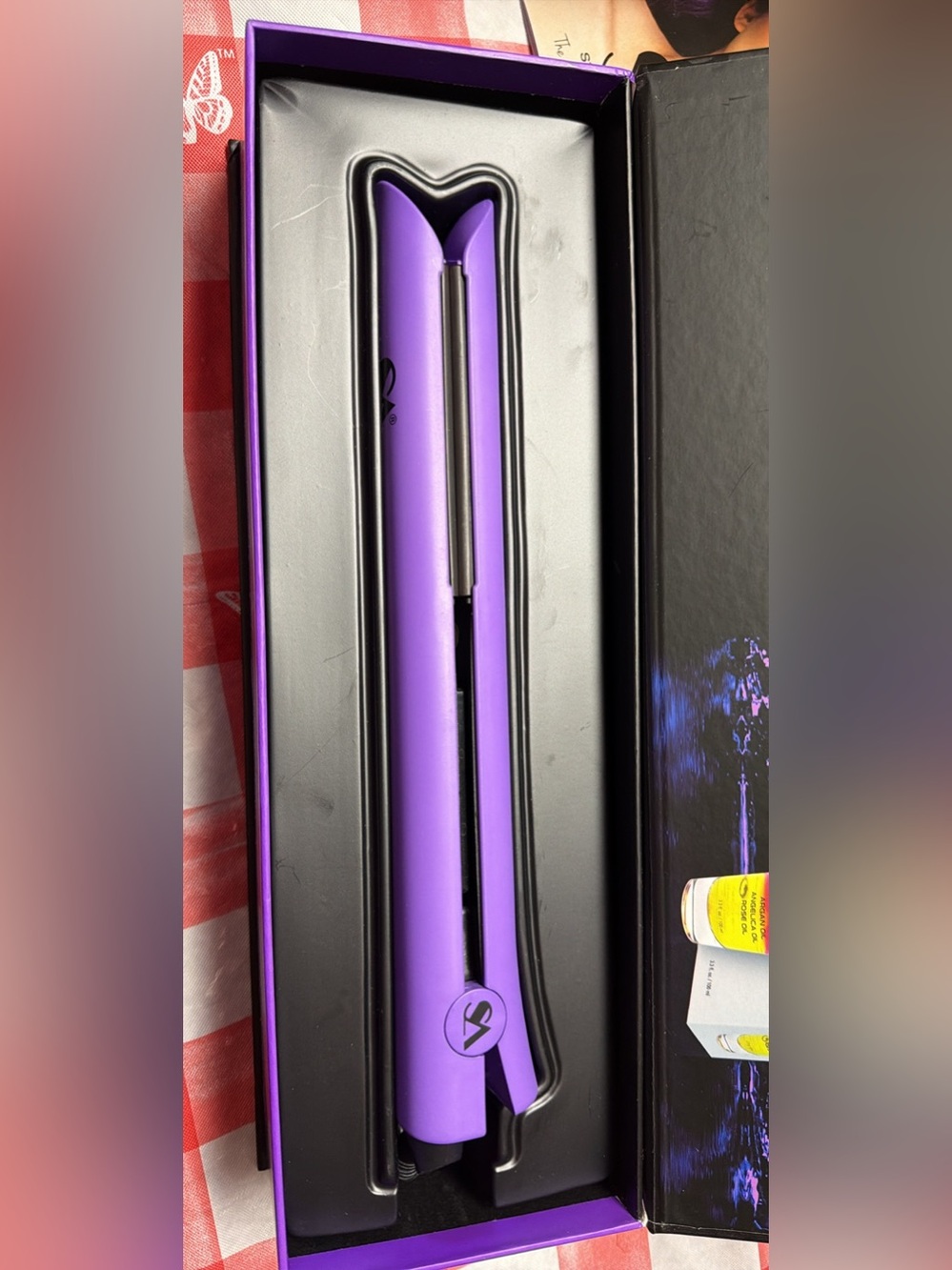 Vibrant Purple Hair Straightener in Presentation Box